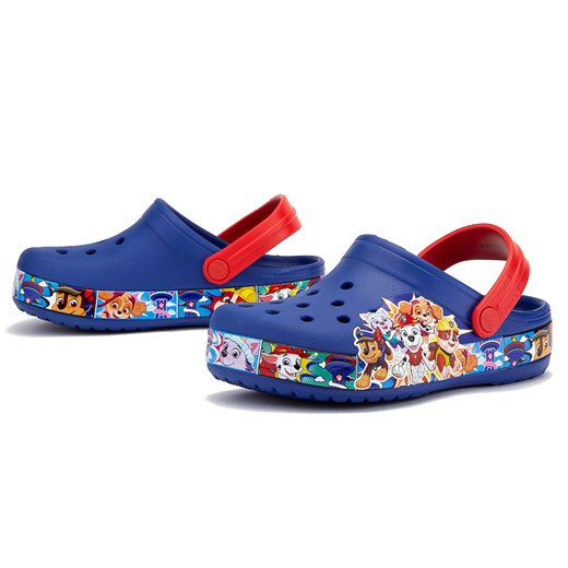 Klapki dziecięce Crocs z gumy w nadruki