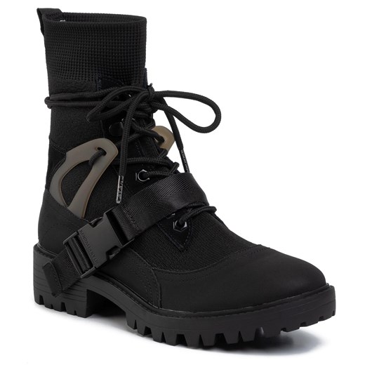 Workery damskie czarne Kendall + Kylie bez wzorów casual na płaskiej podeszwie