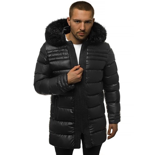 KURTKA MĘSKA CZARNA OZONEE B/2018228Z Ozonee XL promocja ozonee.pl