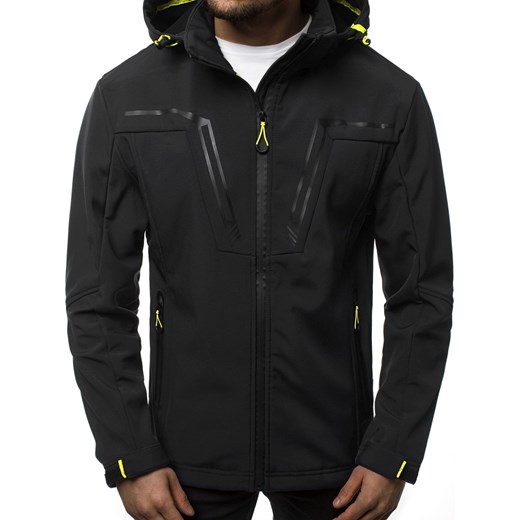 KURTKA MĘSKA SOFTSHELL CZARNA OZONEE N/5427 Ozonee L promocyjna cena ozonee.pl