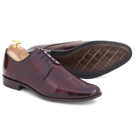 Buty eleganckie męskie Brilu sznurowane skórzane