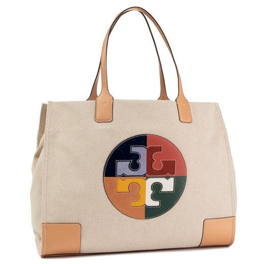 Shopper bag Tory Burch bez dodatków matowa