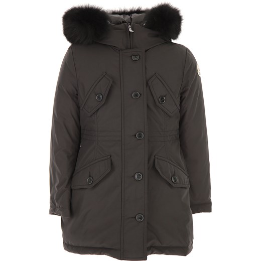 Moncler Dziewczęca Kurtka Puchowa dla Dzieci, Narciarska Kurtka Puchowa Na Wyprzedaży, czarny, Poliester, 2019, 10Y 8Y