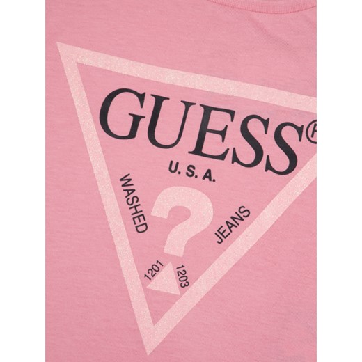 Bluzka dziewczęca Guess z krótkim rękawem