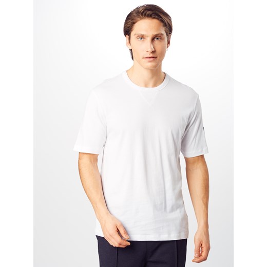 T-shirt męski Calvin Klein casual biały na wiosnę z krótkim rękawem