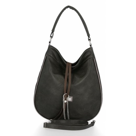 Shopper bag Conci czarna duża matowa elegancka
