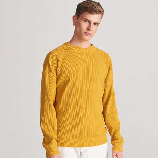 Bluza męska Reserved żółta jesienna casual