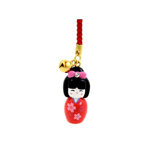Zawieszka Kokeshi Aka Miyako