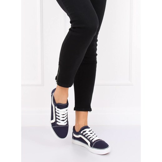 Trampki damskie granatowe BL117P NAVY 37 TAGLESS