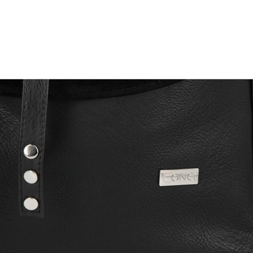 Shopper bag Conci zamszowa duża w stylu glamour