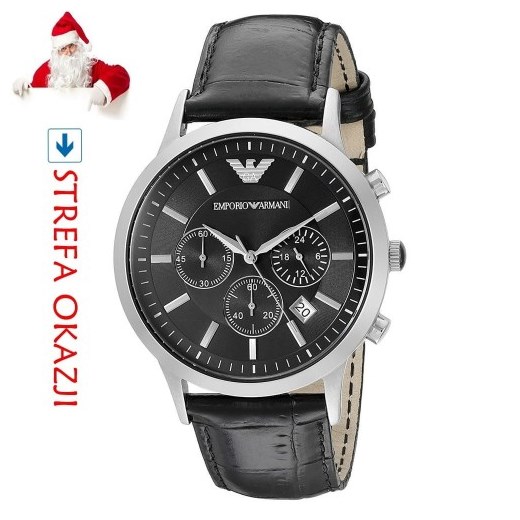 Zegarek czarny Emporio Armani