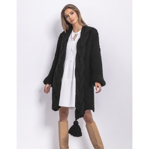 Sweter damski Fobya z dekoltem w serek