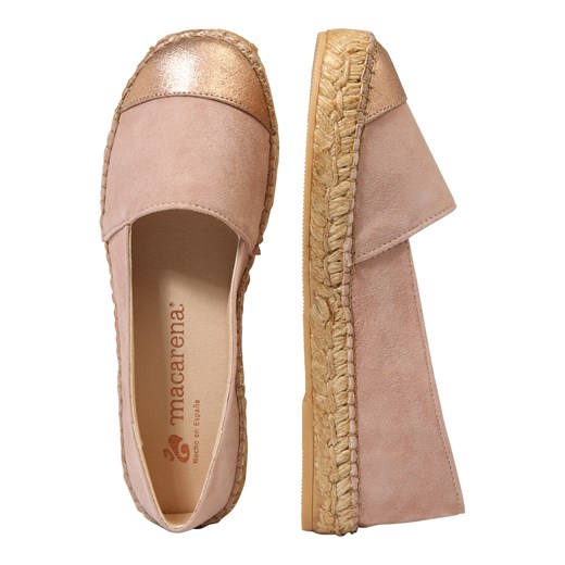Espadryle damskie Macarena bez zapięcia casual płaskie z tkaniny