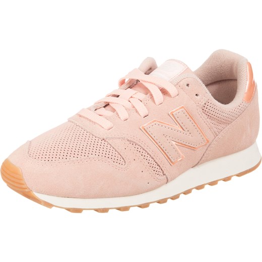 Buty sportowe damskie New Balance w stylu młodzieżowym skórzane