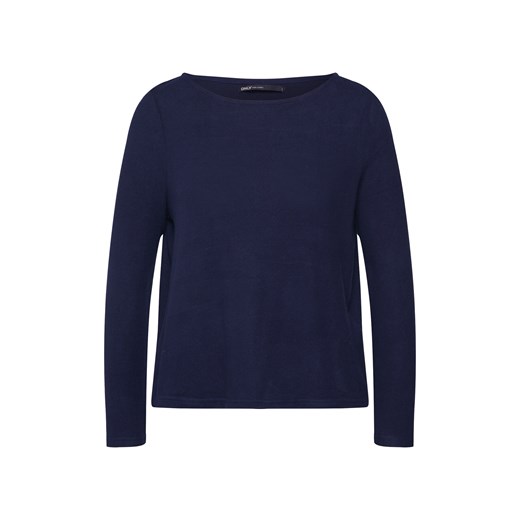 Sweter damski Only niebieski z okrągłym dekoltem