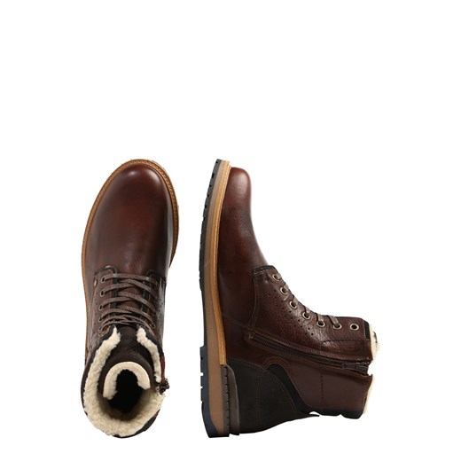 Buty zimowe męskie Bullboxer casualowe ze skóry