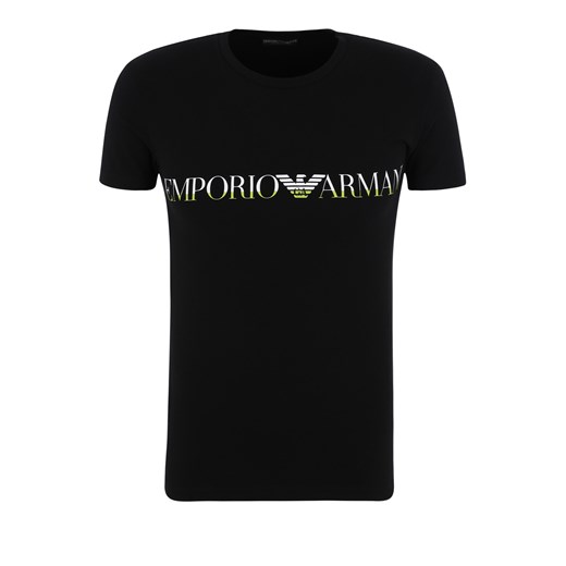 Piżama męska czarna Emporio Armani z bawełny