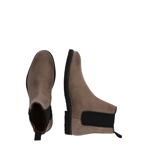 Buty zimowe męskie Tigha skórzane bez zapięcia eleganckie na jesień