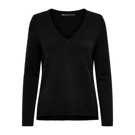 Sweter damski ONLY bez wzorów z okrągłym dekoltem