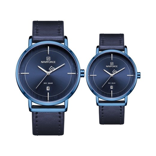KOMPLET DWÓCH ZEGARKÓW NAVIFORCE - NF3009G+L (zn114c) - Niebieski Naviforce Labri.pl