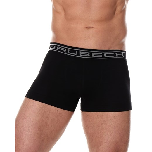 Bezszwowe bokserki męskie Brubeck Comfort Cotton BX10050 czarne