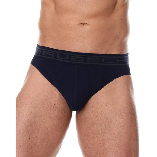 Bezszwowe slipy męskie Brubeck Comfort Cotton BE00290 granatowy