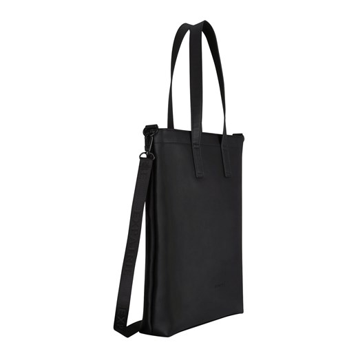 Expatrié shopper bag matowa bez dodatków ze skóry na ramię