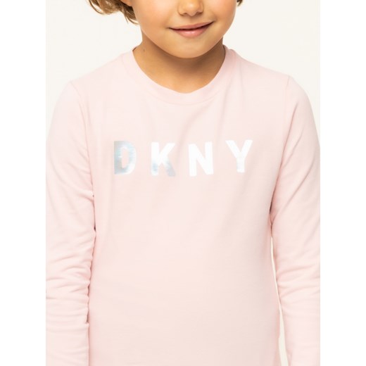 DKNY bluzka dziewczęca różowa