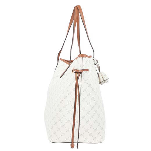 Shopper bag biała Joop! na ramię bez dodatków skórzana