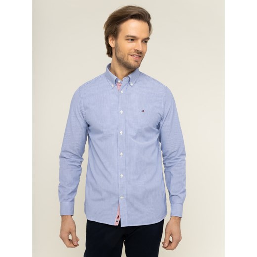 Koszula męska Tommy Hilfiger z długim rękawem bez wzorów z kołnierzykiem button down