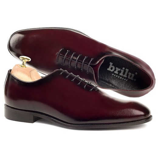 Buty eleganckie męskie Brilu z tworzywa sztucznego sznurowane