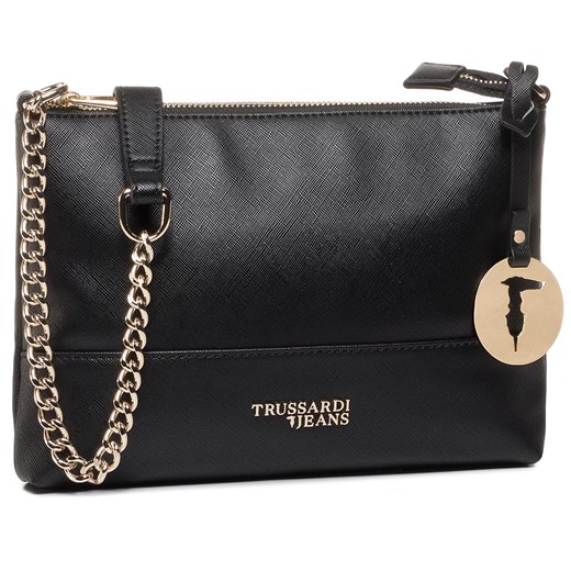 Kopertówka Trussardi Jeans czarna elegancka