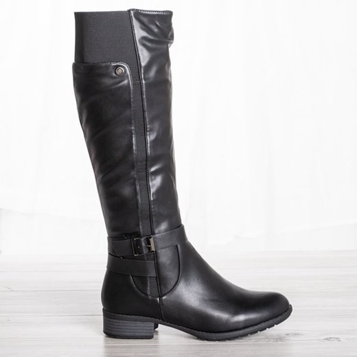 Kozaki damskie Royalfashion.pl bez wzorów casual