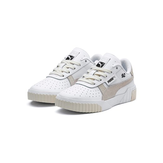 Buty sportowe damskie Puma w stylu młodzieżowym bez wzorów skórzane