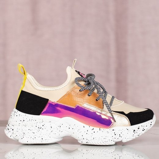 Sneakersy damskie Royalfashion.pl bez wzorów młodzieżowe