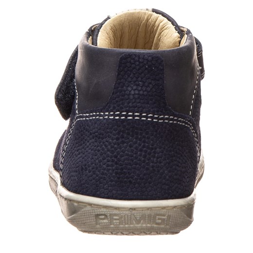 Skórzane sneakersy w kolorze granatowym