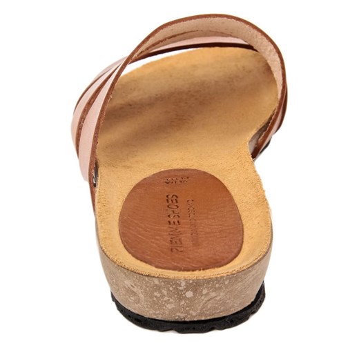 Klapki damskie Piemme Shoes letnie płaskie gładkie casual bez zapięcia