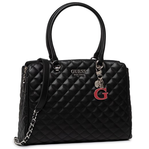 Listonoszka Guess czarna średnia elegancka na ramię