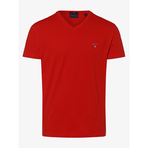 Gant - T-shirt męski, czerwony Gant M vangraaf