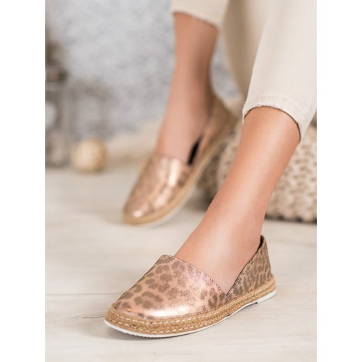 Espadryle damskie CzasNaButy na płaskiej podeszwie w zwierzęcy wzór casual