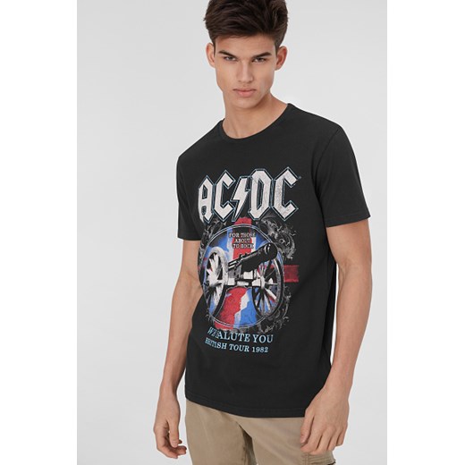 T-shirt męski Clockhouse czarny