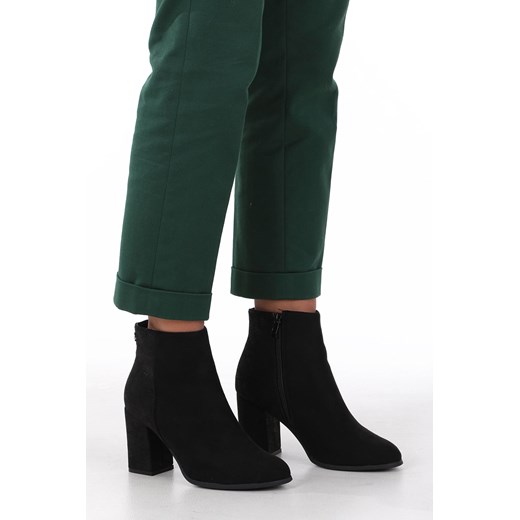 Botki Casu eleganckie na jesień bez wzorów