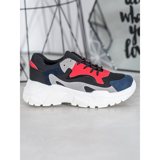 Buty sportowe damskie CzasNaButy sneakersy sznurowane gładkie