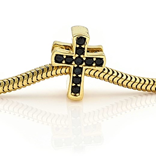 Charms Do Pandora Zawieszka Krzyżyk Złoto 585