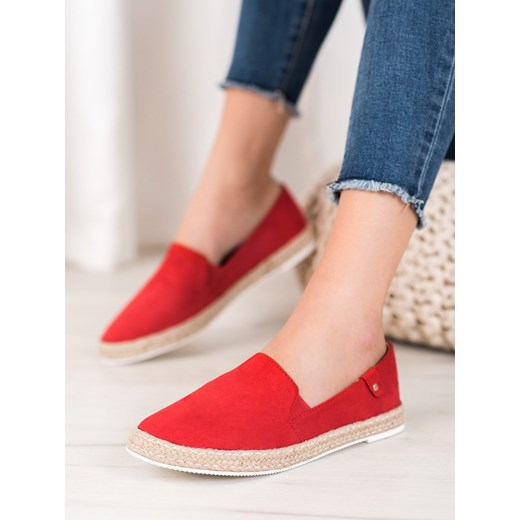 Espadryle damskie CzasNaButy z tkaniny bez wzorów