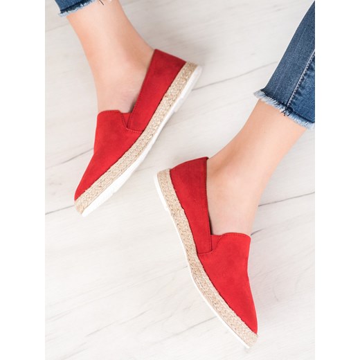 Espadryle damskie CzasNaButy bez wzorów z tkaniny