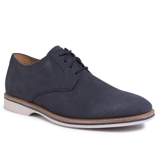 Półbuty CLARKS - Atticus Lace 261497057 Navy