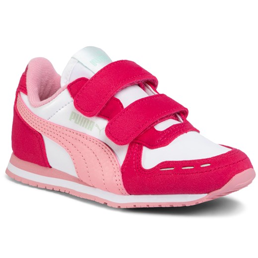 Sneakersy PUMA - Cabana Racer Sl V Ps 360732 81 Puma White/Bright Rose/Peony
