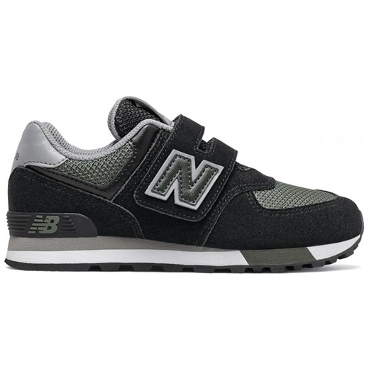 Buty sportowe dziecięce New Balance na rzepy czarne zamszowe
