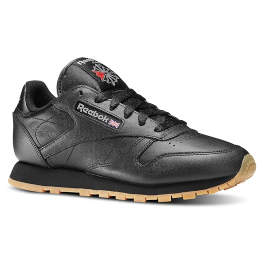 Buty sportowe damskie Reebok na wiosnę sznurowane płaskie skórzane gładkie
